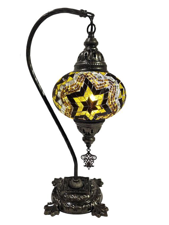 Hanging Mosaic Desk Lamp - Brown