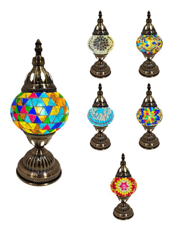 Mosaic Glass Desk Lamp - Assorted