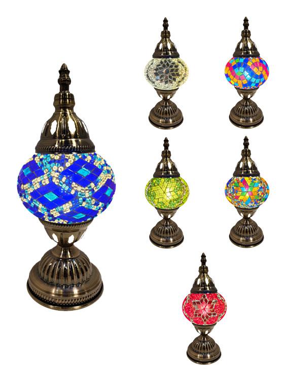 Mosaic Glass Desk Lamp - Assorted