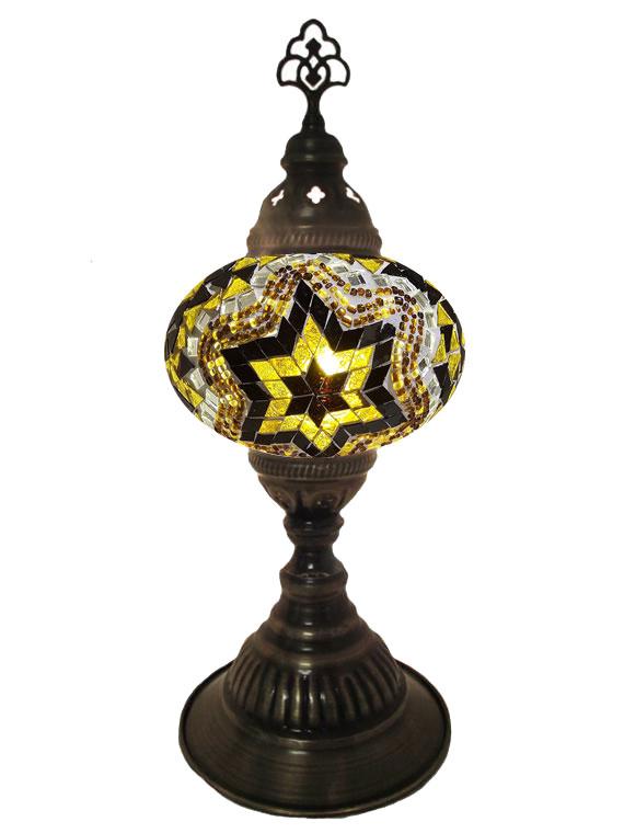 Mosaic Desk Lamp - Brown
