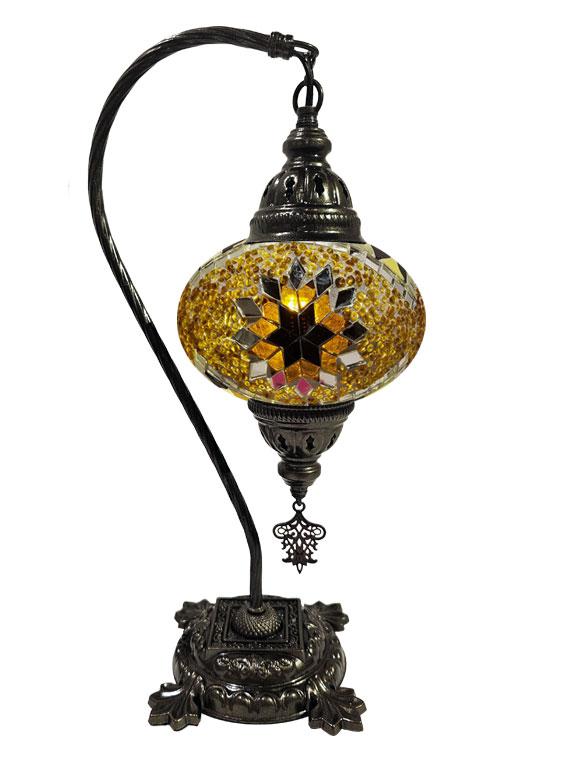 Hanging Mosaic Desk Lamp - Brown