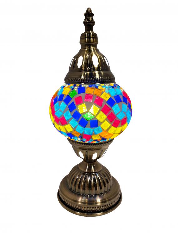 Mosaic Glass Desk Lamp - Multi