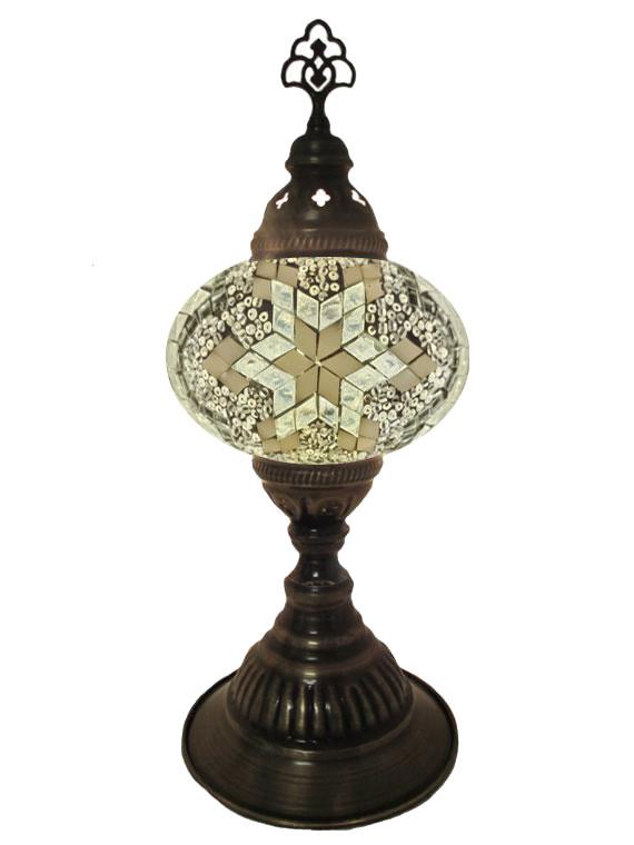 Mosaic Desk Lamp - White