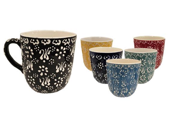 Oval Mug Pastel Design