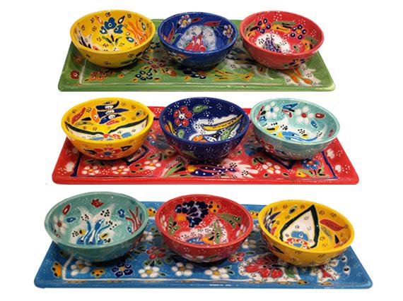 Relief Design Ceramic Tray with