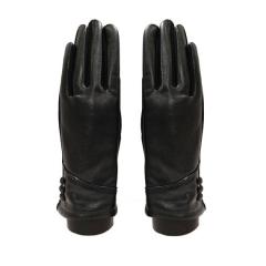 Vegan leather with faux suede palm detailed with a 2 small