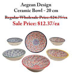 Aegean Design Ceramic Bowl