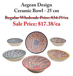 Aegean Design Ceramic Bowl
