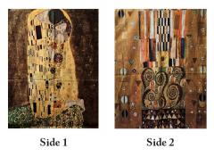 Gustav Klimt The Kiss (side 1) and Gustav Klimt Frieze (side