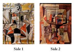 Pablo Picasso Femme Au Jarden Garden (side 1) and Pablo