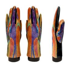 Artist Laurel Burch Horse digital print done in a Suede Feel