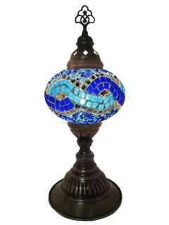 Mosaic Desk Lamp - Blue and Turquoise