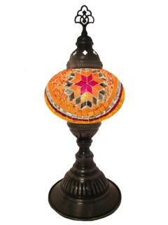 Mosaic Desk Lamp - Red and Orange