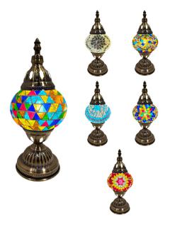 Mosaic Glass Desk Lamp - Assorted