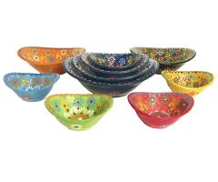 Hand Crafted Gondola Oblong Ceramic Bowl