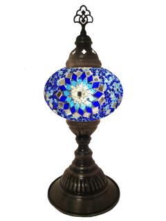Mosaic Desk Lamp - Blue and Turquoise