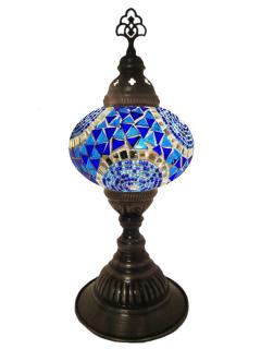Mosaic Desk Lamp - Blue and Turquoise