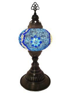 Mosaic Desk Lamp - Blue and Turquoise