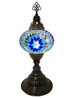 Mosaic Desk Lamp - Blue and Turquoise