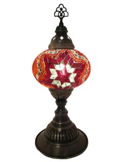 Mosaic Desk Lamp - Red