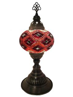 Mosaic Desk Lamp - Red