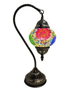 Mosaic Glass Hanging Desk Lamp - Multi