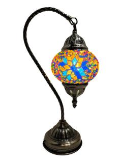 Mosaic Glass Hanging Desk Lamp - Multi