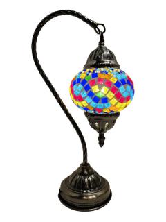Mosaic Glass Hanging Desk Lamp - Multi