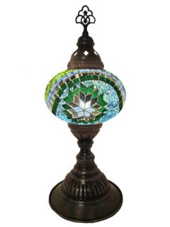Mosaic Desk Lamp - Blue and Turquoise