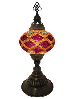 Mosaic Desk Lamp - Red and Orange