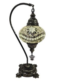 Hanging Mosaic Desk Lamp - White