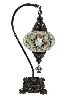 Hanging Mosaic Desk Lamp - White