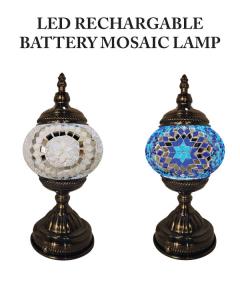 LED Light and Rechargeable Battery built into lamp
