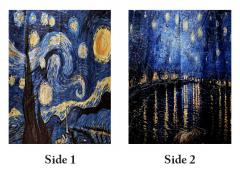 Van Gogh Starry Night (side 1) and Starry Night over Rhine