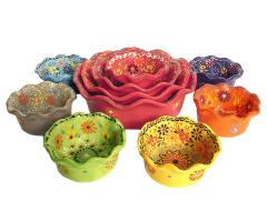 Dantel Design Ceramic Tart Style Bowl