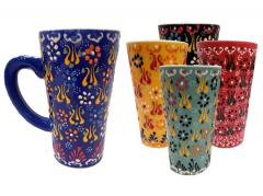 Latte Ceramic Mug Dantel Pattern