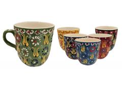 Oval Mug Dantel Design